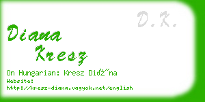 diana kresz business card
